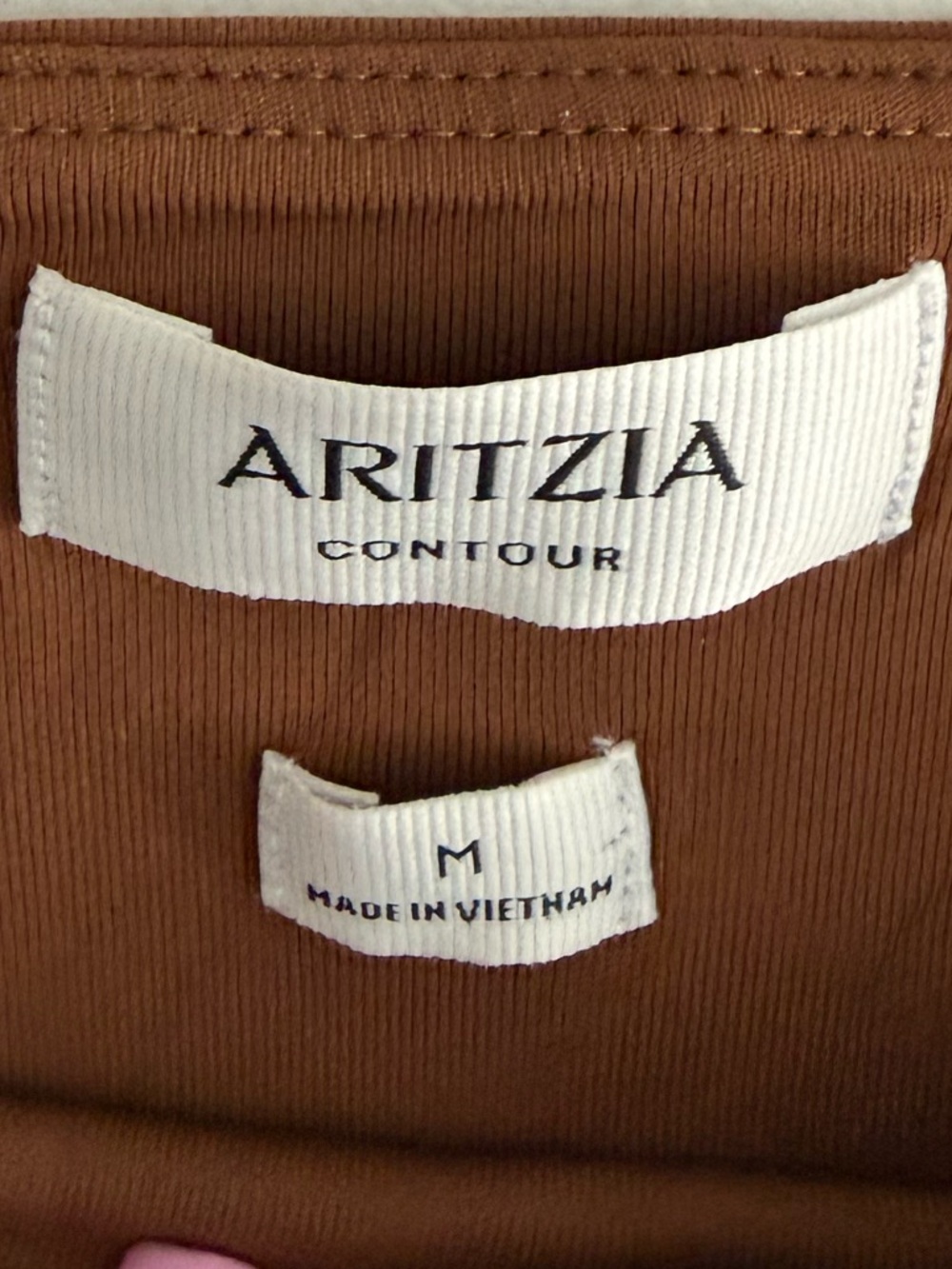 Aritzia Contour Long Sleeve Square Neck Bodysuit in Brown size M - Picture 5 of 8